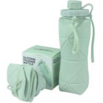 Portable Foldable Silicone Water Bottle for Travel & Sports