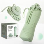 Portable Foldable Silicone Water Bottle for Travel & Sports