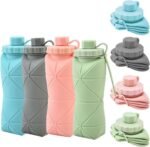 Portable Foldable Silicone Water Bottle for Travel & Sports