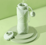 Portable Foldable Silicone Water Bottle for Travel & Sports