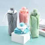 Portable Foldable Silicone Water Bottle for Travel & Sports
