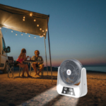 8 Inch Portable Table Fan with LED Light - Image 4